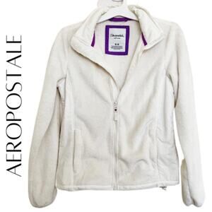 AEROPOSTALE Fleece & Nylon Full Zip Jacket, M